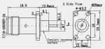 TNC Series Female 4-hole Flange RF Coaxial Connector with Micro-strip