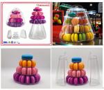 40 Pieces Macaron Packing Box Korean Cookie Baking Clear Snow Crisp Chocolate