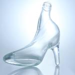 Unique Design Flint Glass 500ml 750ml Vodka Gin Whisky Brandy Empty Bottle with