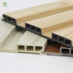 Impact Resistance Wpc Fluted Wall Panel Scratch Resistance Triple-Hole