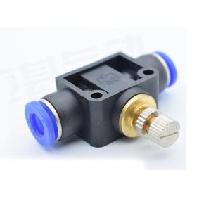 Wholesale LSA 4-12mm Air Flow Speed Control Valve Tube Water Hose Pneumatic Push In Fittings from china suppliers