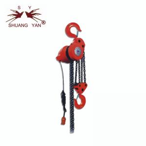 China Lightweight Portable Electric Chain Hoist 100m Ergonomic Black Red on sale