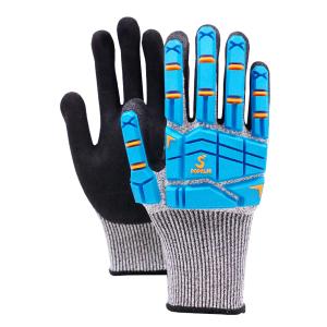 Wholesale Reinforced Work TPR Gloves Impact Protection Cut Resistant Construction Gloves from china suppliers