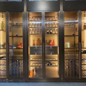Wholesale Wooden Cigar Display Cabinet Luxury Wine Cabinet Customized from china suppliers