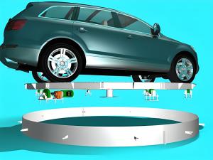 Wholesale Remote Control Electric Car Turntable 360 Degree Car Show Rotating Platform from china suppliers