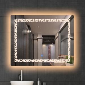 China Touch Sensor Wall Mounted LED Mirror Rectangle shape 4mm thickness on sale