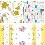 3Ply Solid color Paper Tablecloth , OEM Disposable Paper Table Cloths