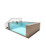 Hotel Transparent Above Ground Prefabricated Acrylic Swimming Pool with TUV