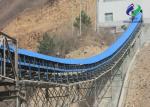 Industry Long Distance Flat Roller Belt Conveyor For Stone Crushing Plant