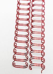 Nylon Coated A4 Double Loop Wire , Double Wire Binding Spiral