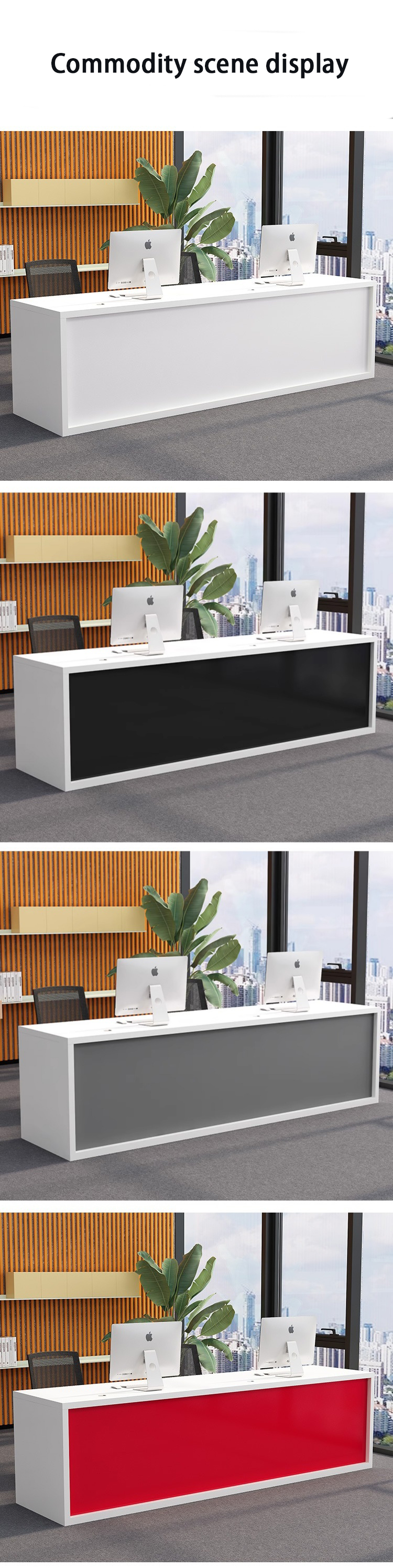 Reception Desk for Office Furniture at Accounting Firm Law Firm and Hotel Company