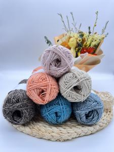 Wholesale 80% Cotton Jet Yarn Soft Fluffy Blanket Handmade Chunky Yarn from china suppliers