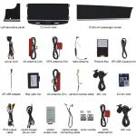 Dual 12.3" Screen Car Dvd Player Android 13 Gps Stereo Multimedia Carplay For