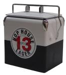 Metal Red Color Outdoor Cooler Box Custom Portable 13L 32x22x36CM