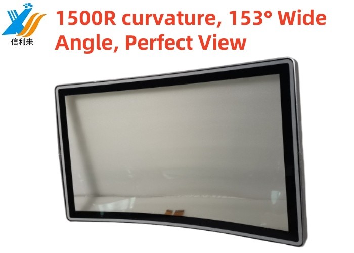 Customizied Curved Capacitive Touch Screen Panel 32" waterproof oilproof Anti-UV AR/AF/AG