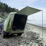 200*120*240CM Army Green Waterproof Silver Coated Polyester 210D SUV Camping