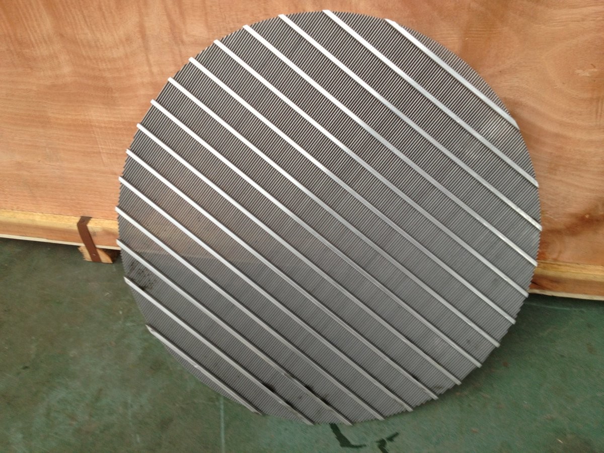 wedge wire screen panel or v wire filter plate or johnson screen plate / arc screen plate / sieve bend screens