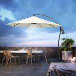 3 Meters Outdoor Patio Garden Terrace Sun Umbrella featuring Round Design for