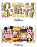 High Scratch Resistance DTF Wraps UV Transfer Stickers Removable Adhesive