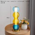 Designer Colored Pendant Lamps LED Stained Glass Pendant Light Bar Shop