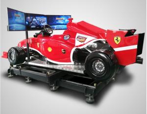 China Racing Game Virtual Reality Simulator Machine Full View Screen 360 degree Rotation on sale