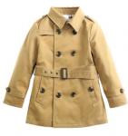 Handsome boy jackets coat Spring and autumn high collar long type coat