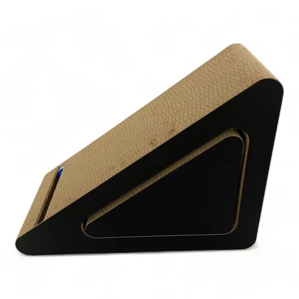 100% Recyclable Triangle Cardboard Cat Scratcher Multiple Angle 3 Sided Cat Scratcher