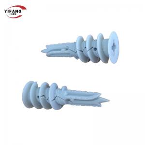 China White Plastic Wall Anchors Fish Like Drywall Screw Inserts For Gypsum Board on sale