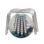 Aluminium 360 Degree Swivel Shower Stool With Adjustable Height 33*33* 35.5-54