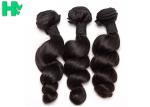 Peruvian Loose Wave Remy Natural Human Hair Extensions Natural Black Soft &
