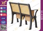 Wood Board Aluminum Alloy Frame College Classroom Tables And Chairs