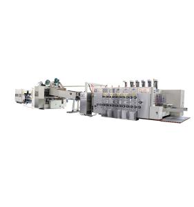 China Case Making Printing Slotting Die Cutting Machine , Flexo Folder Gluer Machine on sale