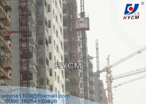 China SC200 Single Cabin Building Elevator with Mast Lifting Crane 650mm Section Mast on sale