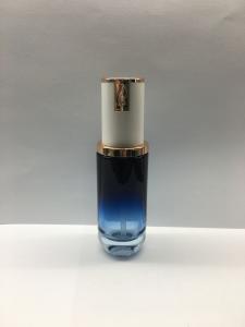 Wholesale 30ml Glass Lotion Bottle with pump Translucent green Gradient blue color Pearl white from china suppliers