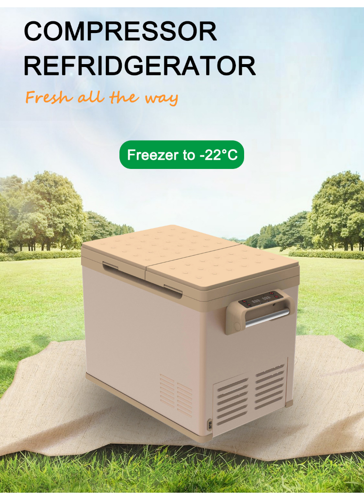 Newest Rugged Auto Refrigerator with Compressor 18.5 Kgs 12V/24V Portable Fridge Freezer