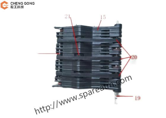 ISO9001 009-0023219 009-0025029-15 Fujitsu NCR GBRU Lower Transport Base ATM