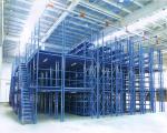 Cold Steel / Wood Plate Mezzanine Construction Adjustable Tier