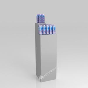Wholesale GDR01-BZ-06 Retail Display Column with High-Quality Wood and Grey Paint for Modern Retail Stores from china suppliers