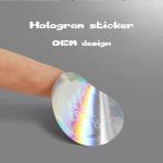 Anti Counterfeit Adhesive Security Hologram Packaging Sticker Labels PVC Coated