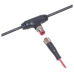Male To Female Waterproof Electrical Cord , M16 Waterproof Cables With 100cm