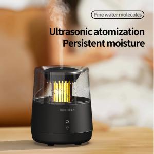 Wholesale Raindrop Aromatherapy Fire Flame Humidifier 320ml With Auto Shut Off from china suppliers