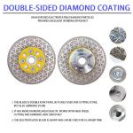 Electroplated Double-Sided Diamond Saw Blade Cutting Wheel Grinding Disc Glass