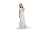 Evening Bridesmaid Sleeveless Evening Gown , Mermaid Lace Prom Dresses For
