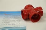 Connection Threaded 4 Way Cross Pipe Fitting Polished Surface