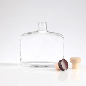 Wholesale Custom Size Accepted Liquor Square Cube Glass Bottle 200ml 300ml 500ml 750ml with Cap from china suppliers