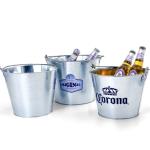 Round Metal Tin Can Offset Printing Metal Paint Pail 0.23mm Thickness