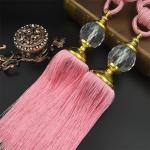 Fashion custom long tassel fringe trimming for curtain attractive tieback