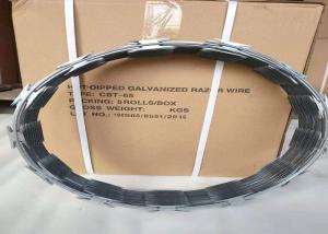 Wholesale Regular Type CBT - 65 Concertina Wire , Razor Barbed Wire 4.5kg Per Roll from china suppliers