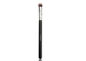 Wholesale Precision Round Eye Shadow Makeup Brush With Matte Black Wood Handle from china suppliers