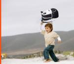 Lightweight Toddler Kids Waterproof Backpack For Hiking Panda Shape